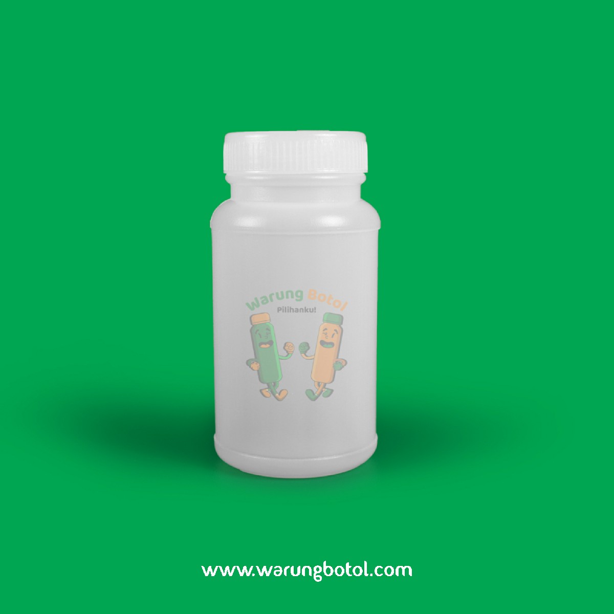 distributor toko jual botol plastik untuk obat kimia tablet kapsul herbal 100ml putih murah terdekat bandung jakarta bogor bekasi